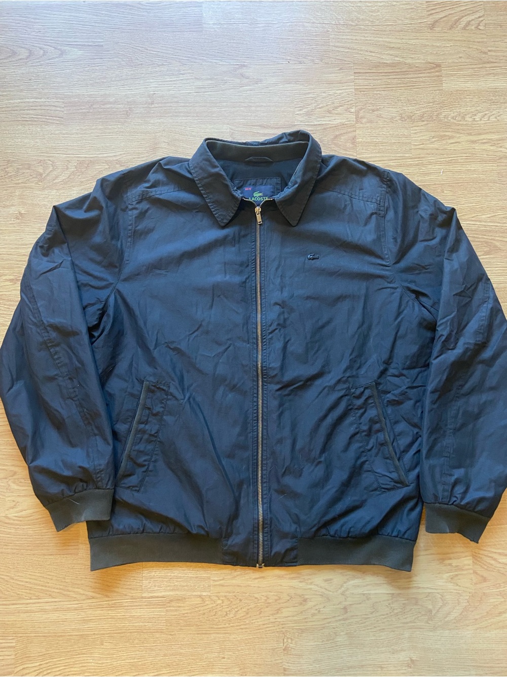 Vintage Lacoste Men's Large Zip-Up Bomber Jacket